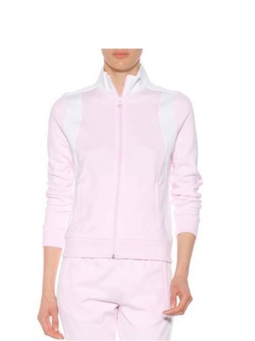 Tory Sport Track Jacket color block pink and white‎ xs